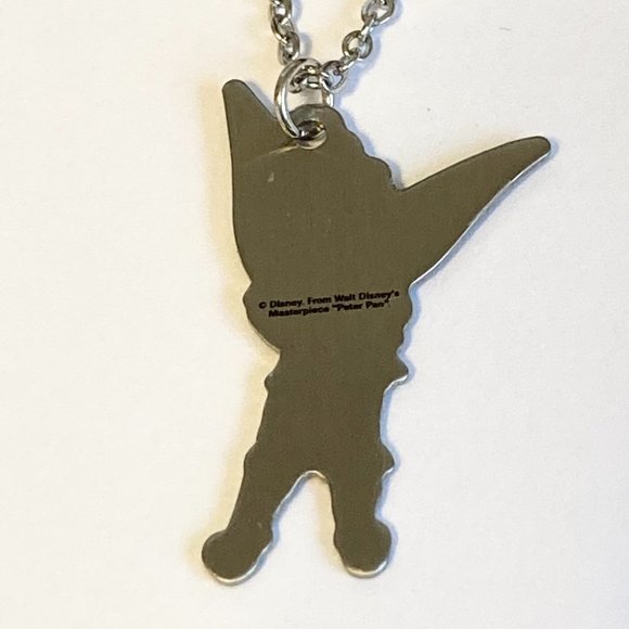 Vintage Disney Tinker Bell Necklace Tinkerbell Tink Disneyana Charm Peter Pan - Picture 3 of 6